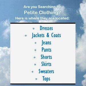 PETITE Clothing Locator